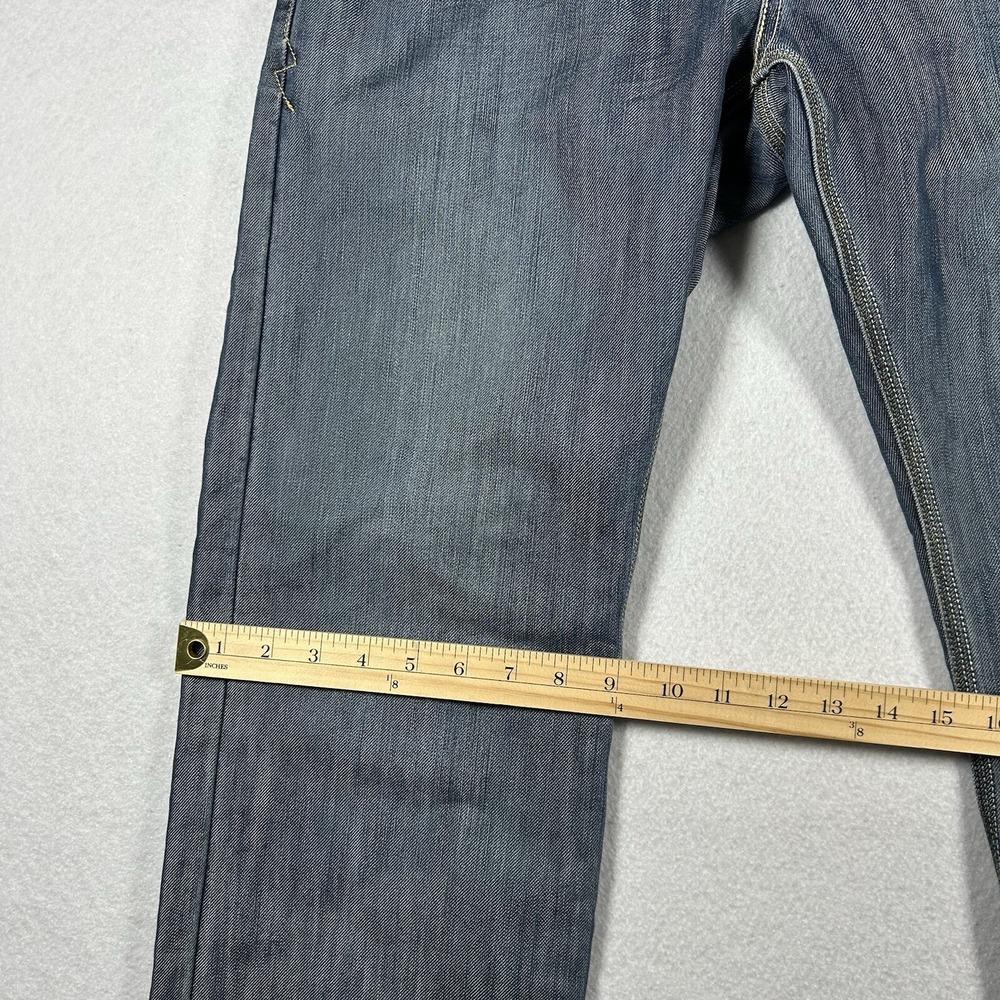 Levis Jeans Mens 32x30‎ Light Blue Denim Slim Straight Button Pockets Baggy Y2K - Picture 8 of 10